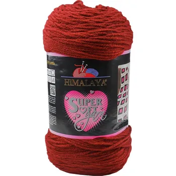 Příze Himalaya Super Soft Yarn 80826 tmavá cihlová