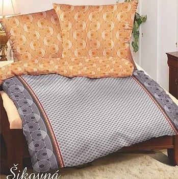 Povlečení Povlečení Šikovná Bavlněný satén 1ks 200x220 cm plus 2ks 70x90 cm