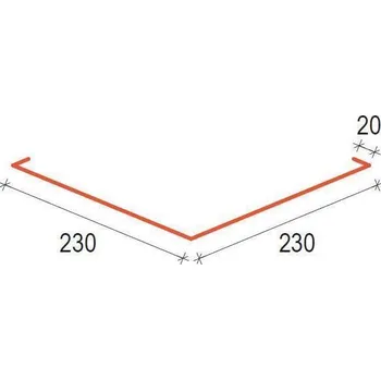 Střecha SATJAM Klempířské doplňky PMH35 U230 Úžlabí RAL 8017 Hnědá