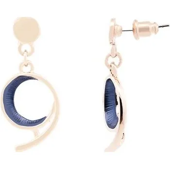 Náušnice Amorino Smaltové náušnice - "Devítky" Barva: Modrá