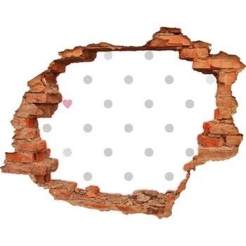 Fototapeta Fotoobraz díra na stěnu Kapky a srdce