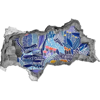 Fototapeta Nálepka 3D díra samolepící Květinový vzor