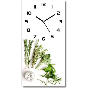 Hodiny Moderní hodiny nástěnné Bylinky