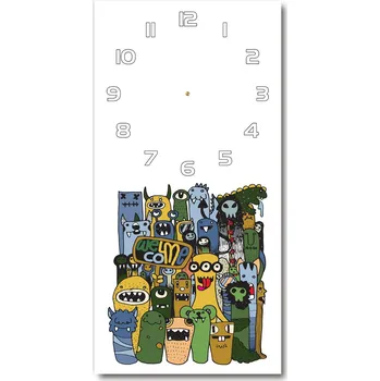 Hodiny Nástěnné hodiny tiché Šílené nestvůry