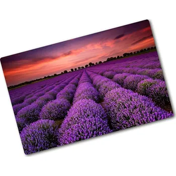 Kuchyňské prkénko Kuchyňská deska skleněná Pole levandule