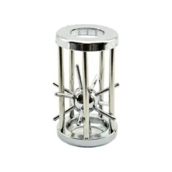 Hlavolam Ježek v kleci, Kov 4,5 x 7,5 cm