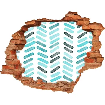 Fototapeta Fototapeta díra na zeď Modrá jedlička