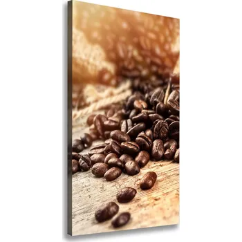 Obraz Vertikální Vertikální Foto obraz na plátně do obýváku Zrnka kávy