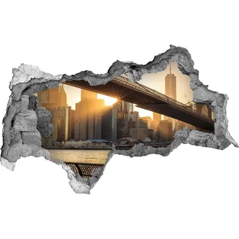 Fototapeta Fototapeta díra na zeď 3D Brooklynský most