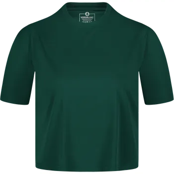 Dámské tričko Dámský funkční crop top NORDBLANC NBSLF8028 ZELENÁ 34