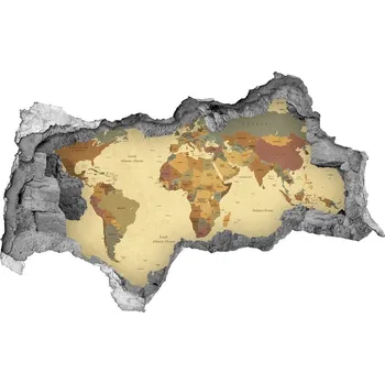 Fototapeta Samolepící díra na stěnu Politická mapa