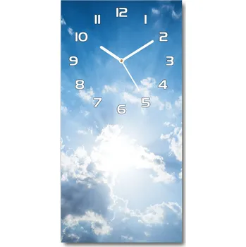 Hodiny Nástěnné hodiny tiché Mraky na nebi