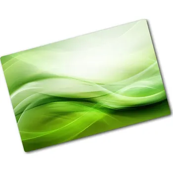 Kuchyňské prkénko Deska na krájení skleněná Zelené vlny pozadí