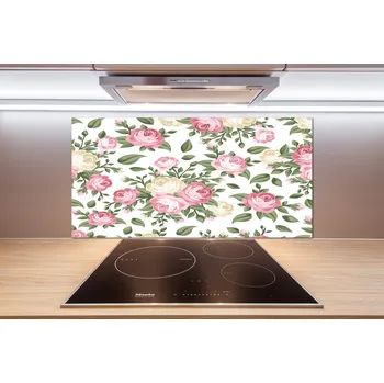 Obklad Skleněný panel do kuchyně Růže