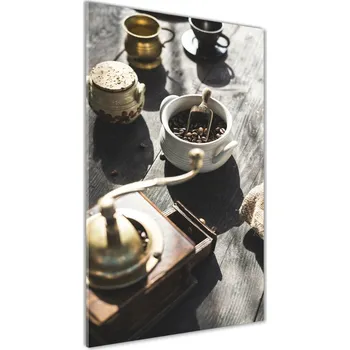 Obraz Vertikální Foto obraz fotografie na skle Mlýnek na kávu