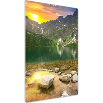 Obraz Vertikální Fotoobraz na skle Mořské oko Tatry