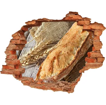 Fototapeta Nálepka 3D díra na zeď Bageta