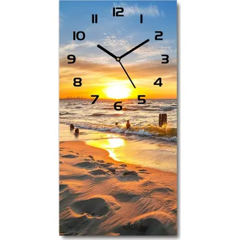 Hodiny Nástěnné hodiny Západ slunce moře
