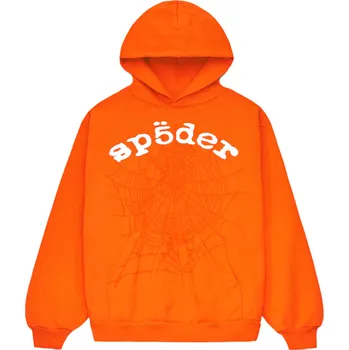 Pánská móda Sp5der Legacy Hoodie Orange Velikost: L