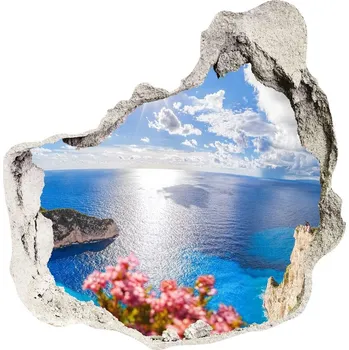 Fototapeta Díra 3D ve zdi nálepka Zakynthos Řecko