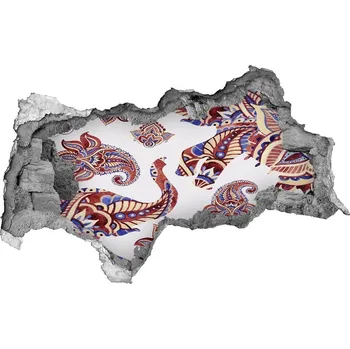 Fototapeta Díra 3D fototapeta nálepka Sloni ornamenty