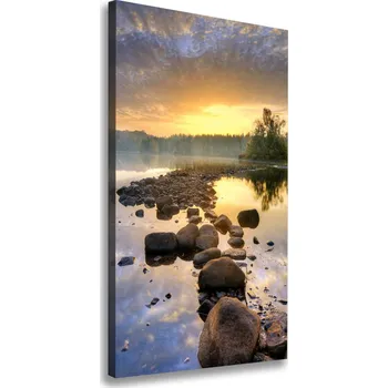 Obraz Vertikální Moderní obraz canvas na rámu Jezero