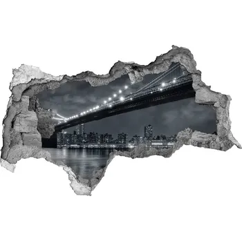 Fototapeta Fototapeta díra na zeď 3D Brooklynský most