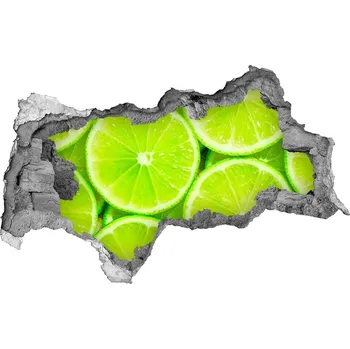 Fototapeta Nálepka 3D díra na zeď samolepící Limetky