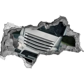 Fototapeta Fototapeta díra na zeď Kamion