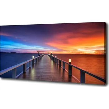 Obraz Foto obraz na plátně Dřevěný most