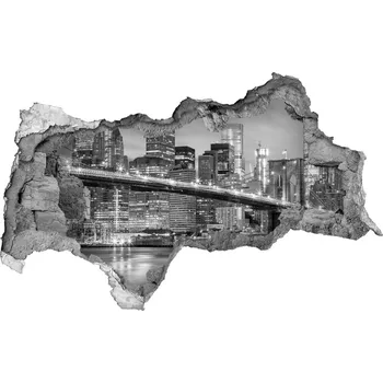 Fototapeta Fototapeta díra na zeď Manhattan New York