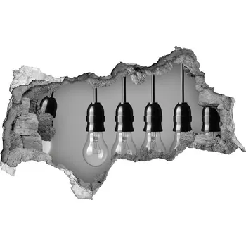 Fototapeta Díra 3D fototapeta nálepka Šest žárovek