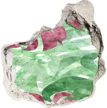 Fototapeta Nálepka 3D díra samolepící Monstera