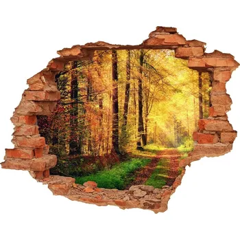 Fototapeta Nálepka fototapeta 3D výhled Podzim les