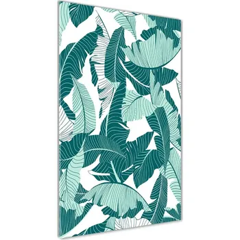 Obraz Vertikální Fotoobraz na skle Tropické listy