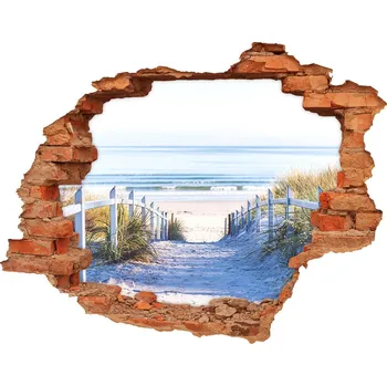 Fototapeta Díra 3D ve zdi na stěnu Mořské duny