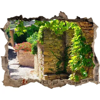 Fototapeta Fototapeta díra na zeď 3D Romantická ulička