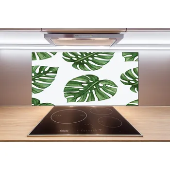 Obklad Skleněný panel do kuchynské linky Monstera
