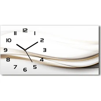 Hodiny Skleněné hodiny na stěnu Abstrakce vlny