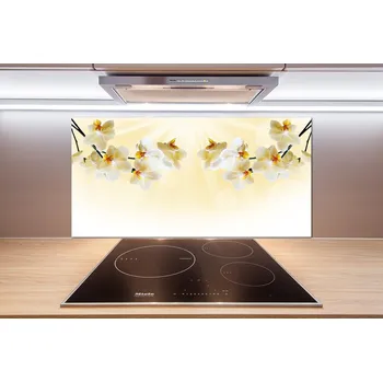 Obklad Skleněný panel do kuchynské linky Orchidej