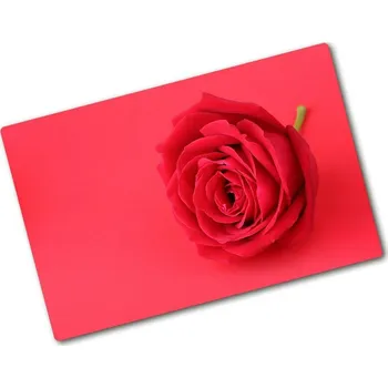 Kuchyňské prkénko Deska na krájení skleněná Červená růže