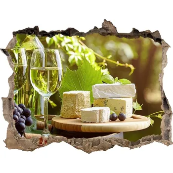 Fototapeta Fototapeta díra na zeď Víno a předkrmy