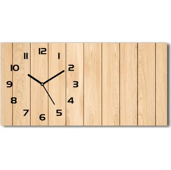 Hodiny Skleněné hodiny na stěnu tiché Dřevěné pozadí