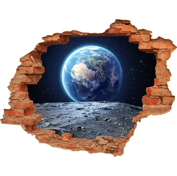 Fototapeta Foto fotografie díra na zeď Země