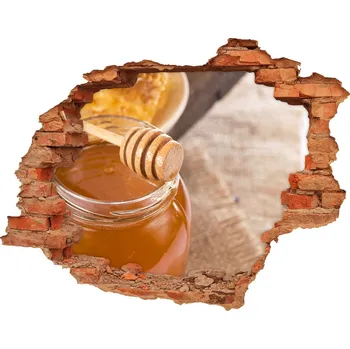 Fototapeta Nálepka 3D díra na zeď Med