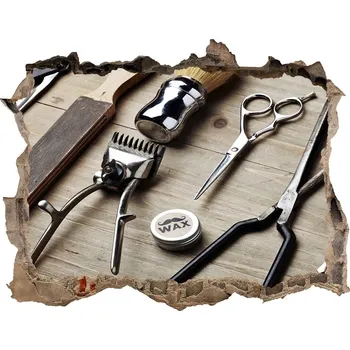 Fototapeta Fototapeta díra na zeď Pánský holič