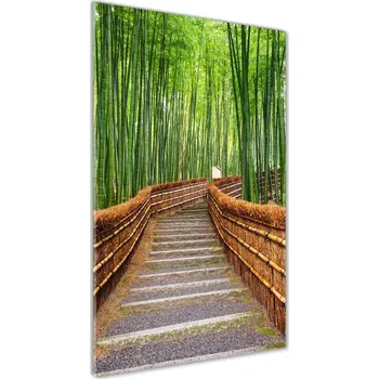 Obraz Vertikální Foto obraz sklo tvrzené Bambusový les