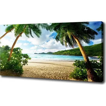 Obraz Foto obraz na plátně Palmy na pláži