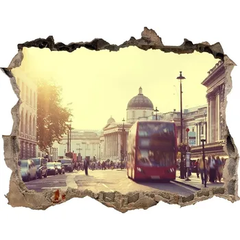 Fototapeta Fototapeta díra na zeď Londýn