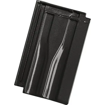 pálená krytina TONDACH Renoton 14 (Brněnka 14) HRANICE Základní taška 1/1 Černá Amadeus Glazura